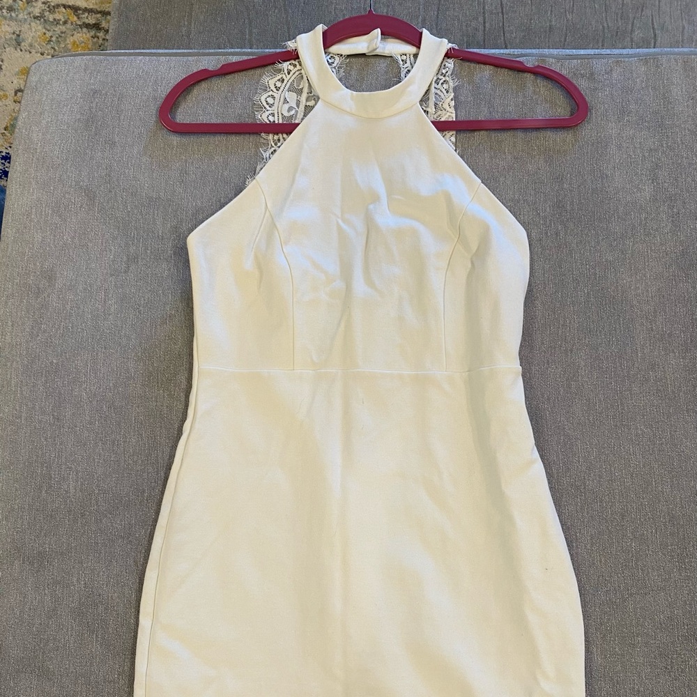 Lulus Short Bodycon White dress